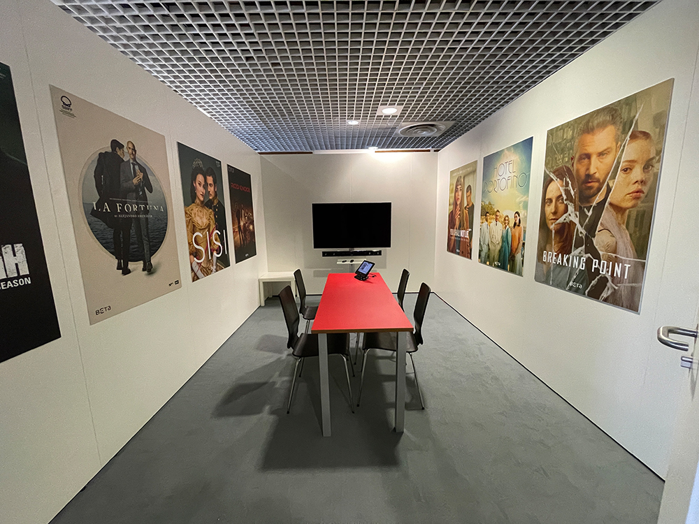 Meeting Raum auf der Mipcom in Cannes Frankreich