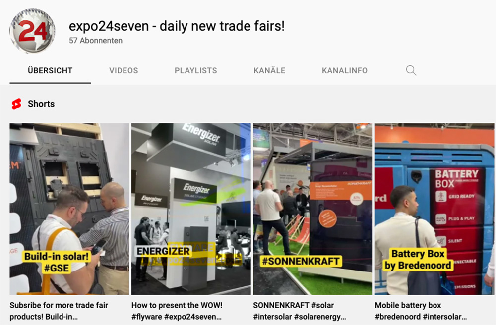 messestand metaverse expo24seven videos youtube channel